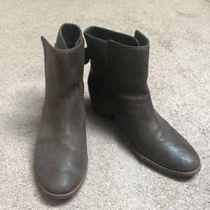 Kate Spade Gray Ankle Boots